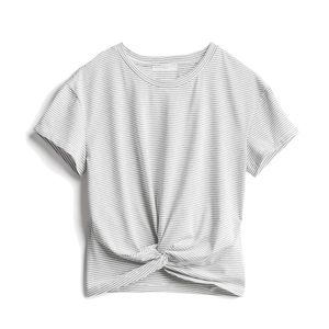 NWT Lush Cropped Knot Front Knit Top